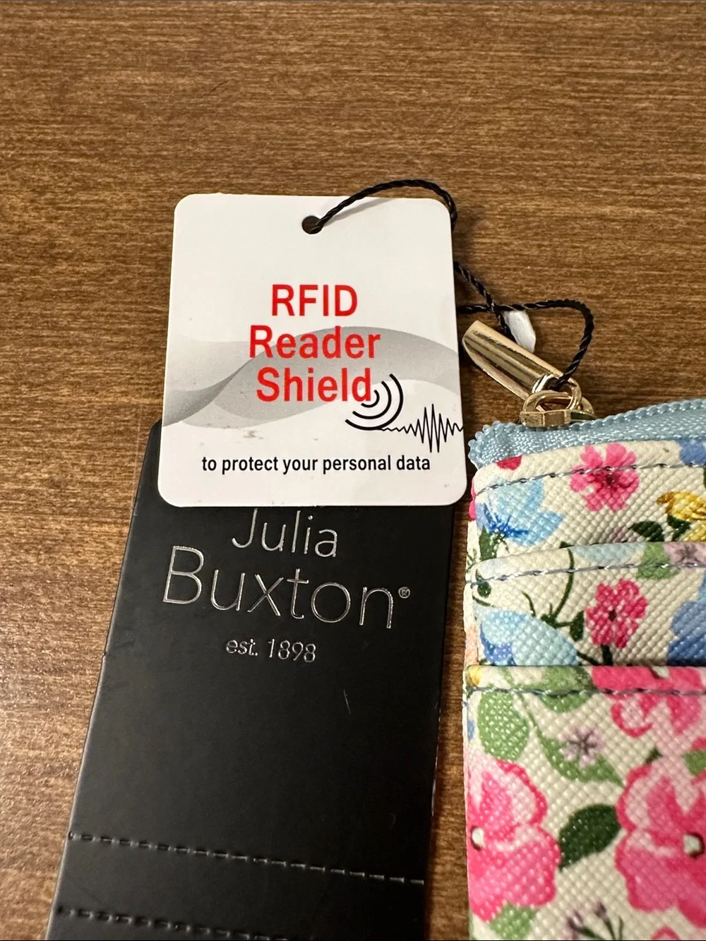 Buxton Floral Key & Card Holder in Pink, Blue, Green and Cream
